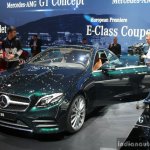 2017 Mercedes E-Class Coupe front quarter at the 2017 Geneva Motor Show