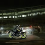 2018 Yamaha MT-03 Europe motion fluorescent side