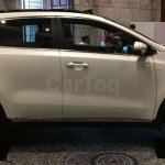 Kia Sportage showcased at Kia dealer roadshow side view