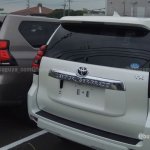2018 Toyota Land Cruiser Prado (facelift) rear three quarters spy shot
