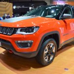 Jeep Compass Trailhawk front three quarters left side at 2017 Dubai Motor Show