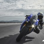 2018 Yamaha YZF-R1 Blue press action front