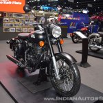 Royal Enfield Classic 500 Stealth Black front right quarter at 2017 Thai Motor Expo