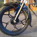 2018 Bajaj Discover 110 launch front wheel