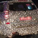 2018 Mahindra XUV500 (facelift) rear three quarters left side spy shot