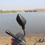 2018 Bajaj Discover 110 rear view mirror first ride review