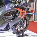 2018 Suzuki Hayabusa Black right side fairing at 2018 Auto Expo