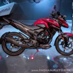 Honda X-Blade Red right side at 2018 Auto Expo