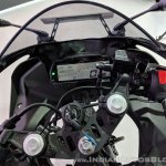 Yamaha YZF-R15 V 3.0 cockpit at 2018 Auto Expo