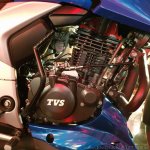 2018 TVS Apache RTR 160 4V India launch Blue engine