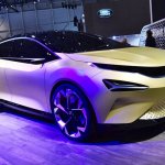 Tata 45X concept front three quarters right side at 2018 Geneva Motor Show