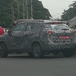 Nissan Kicks rear three quarters spy shot India