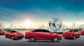 2014 Toyota Vios in a roundabout