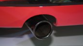 Black Chrome tail pipe of the BMW 1 Series