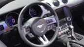 2015 Ford Mustang Convertible at 2014 NAIAS steering wheel