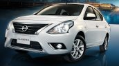 Nissan Sunny facelift front three quarters press image