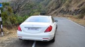 2014 Mercedes S Class review rear on road