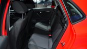 2014 VW Polo facelift rear seat at Geneva Motor Show 2014
