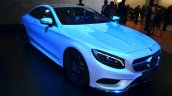 Mercedes S-Class Coupe front three quarters at Geneva Motor Show