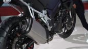 Suzuki V-Strom 1000 ABS tailpipe from Auto Expo 2014