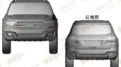 2016 Ford Everest patent leaks front and rear