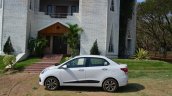 Hyundai Xcent Review white side angle