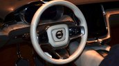 Volvo Concept Estate steering at Geneva Motor Show