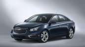 2015 Chevrolet Cruze facelift front three quarters right press shot