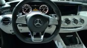 Mercedes S63 AMG Coupe at 2014 NY Auto Show steering
