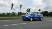 2014 Ford Fiesta Facelift Review blue driving