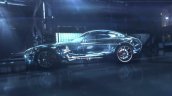 Mercedes AMG GT side profile teaser video screen grab