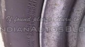 Mahindra P601 LCV test mule IAB spy image tyre rating