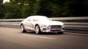 Mercedes AMG GT test mule screenshot from teaser video