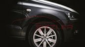 VW Polo facelift spied black alloy wheel