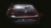 VW Polo facelift spied black rear