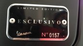 Vespa Esclusivo limited edition badge