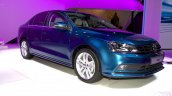 2015 VW Jetta facelift at the 2014 Moscow Motor front quarters