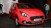 Fiat Punto Evo front three quarters left at the launch