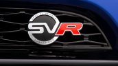 Range Rover Sport SVR press image front grille badge