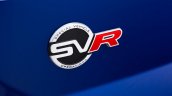 Range Rover Sport SVR press image rear badge