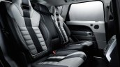Range Rover Sport SVR press image rear seats