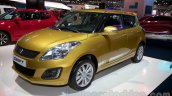 Suzuki Swift facelift front three quarters at the 2014 Moscow Motor Show