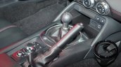 2016 Mazda MX-5 Miata dashboard hand brake and gear lever at the 2014 Paris Motor Show