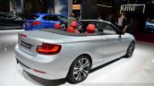 BMW 2 Series Convertible rear three quarters at the 2014 Paris Motor Show