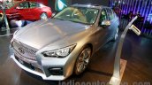 Infiniti Q50 Hybrid front three quarters right at the 2014 Indonesia International Motor Show