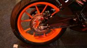 KTM RC200 rear wheel at the Indian launch
