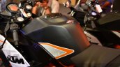 KTM RC390 fuel tank seat at the Indian launch