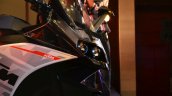 KTM RC390 headlamp with fairing at the Indian launch