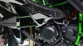 Kawasaki Ninja H2R engine compartment at INTERMOT 2014