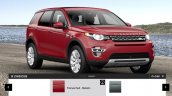 Land Rover Discovery Sport options red